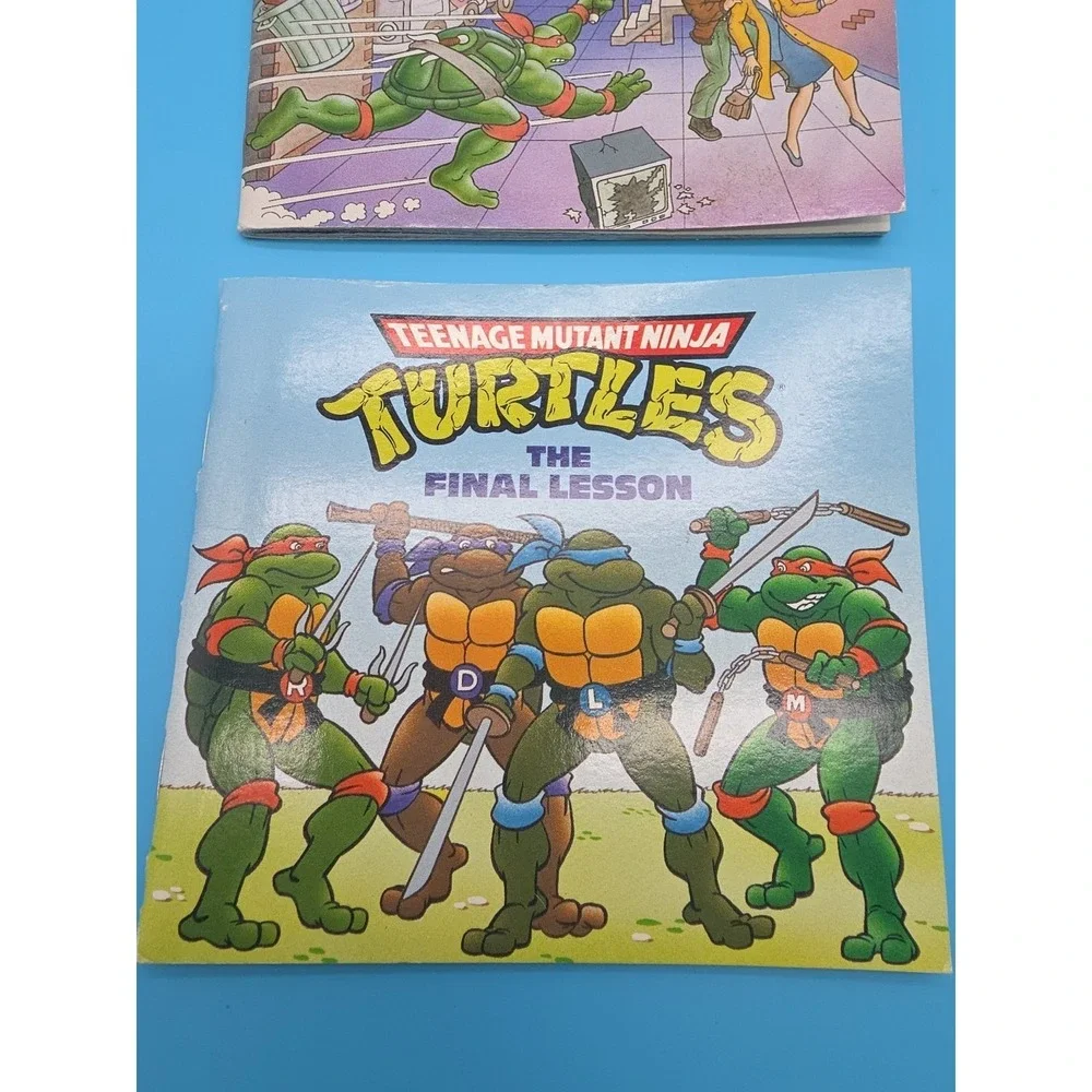 TMNT Teenage Mutant Ninja Turtles Books The First Battle & The Final Lesson 1990